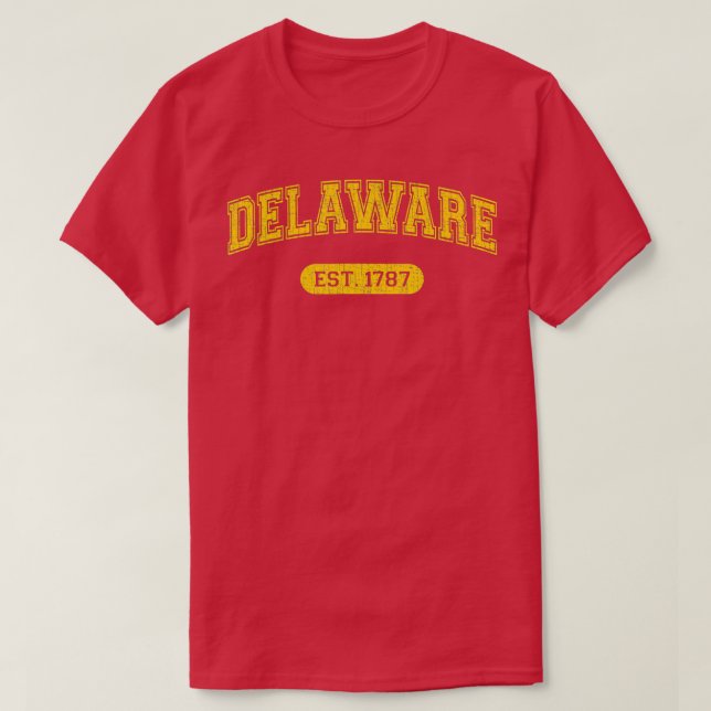 T-shirt Style scolaire rétro Delaware 1787 (Design devant)