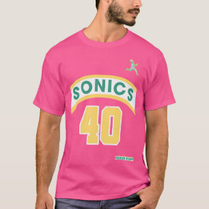T-shirt Style Shawn Kemp Retro Supersonics Jersey 90S