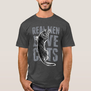 T-shirt Style strident de vrais d'hommes chats d'amour