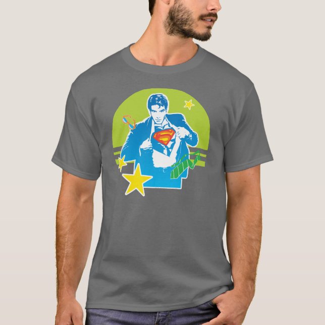 T-shirt Style Superman 80's (Devant)
