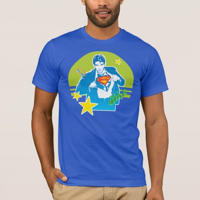 T-shirt Style Superman 80's (Devant)
