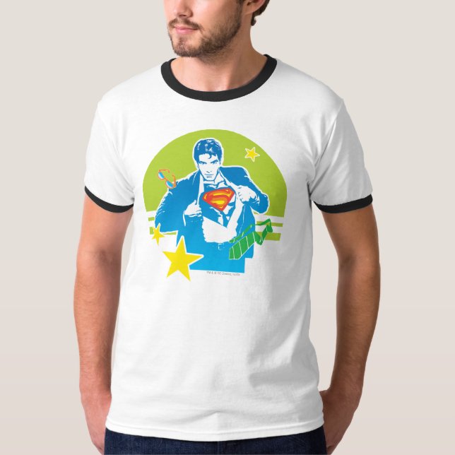 T-shirt Style Superman 80's (Devant)