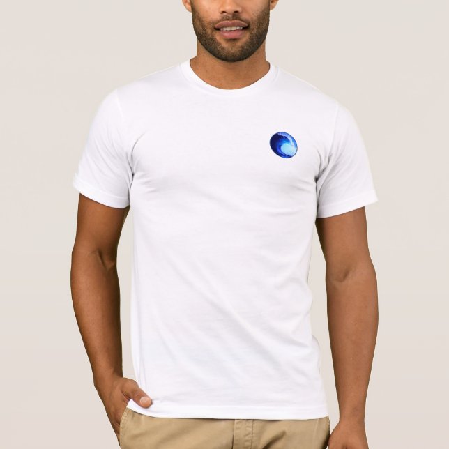 T-shirt Style surf Vague bleue (Devant)