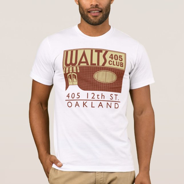 T-shirt Style-T de cru d'Oakland du club de Walt 405 (Devant)