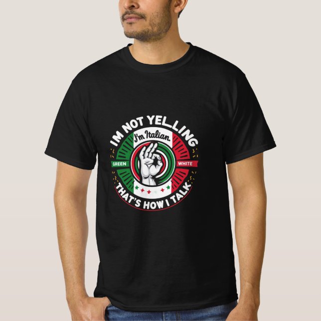 T-shirt Style Talking italien - Tee gras et expressif (Devant)
