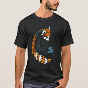 T-shirt Style tatouage Panda rouge