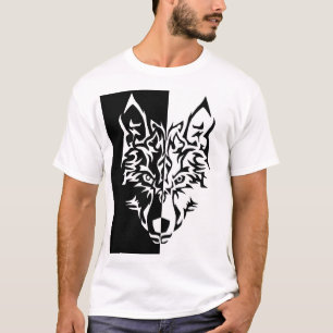 T-shirt Style tribal de loup