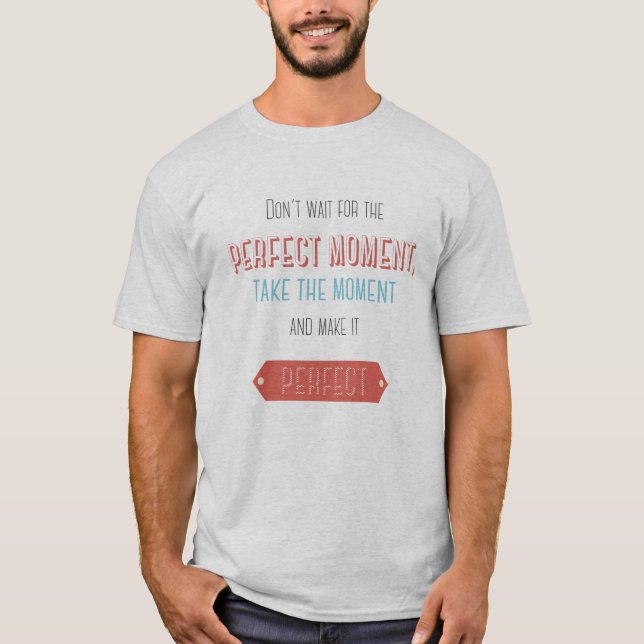 T-shirt Style typographique rétro motivant (Devant)