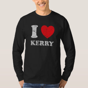 T-shirt Style Usé Grunge en Détresse J'Aime Kerry