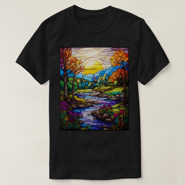 T-shirt Style Verre brut Shenandoah Valley (Design devant)