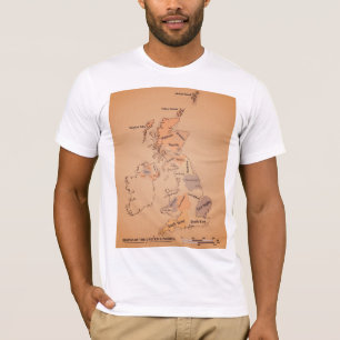 T-shirt Style vintage British Isles Shipping Forecast