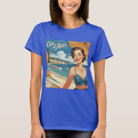 Style vintage Côte d'Azur Beach Girl