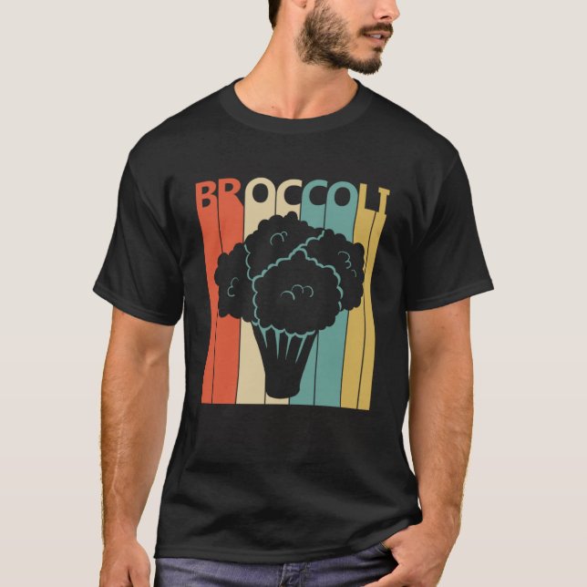 T-shirt Style vintage Cute Broccoli Vegetable (Devant)