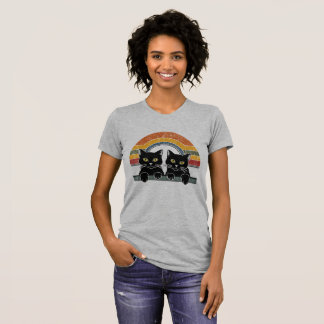 T-shirt Style Vintage de Chat Noir