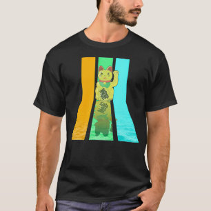 T-shirt Style Vintage des années 80 Chat chanceux