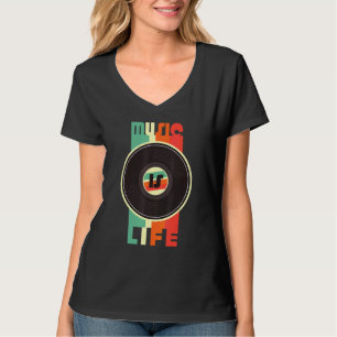 T-shirt Style Vintage du ghetto de musique ancienne