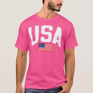 T-shirt Style vintage États-Unis drapeau américain 4 juill