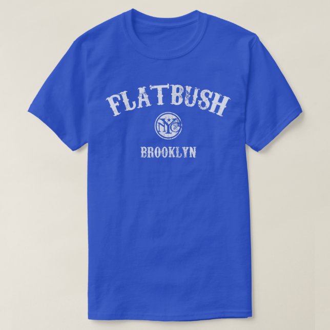 T-shirt Style Vintage Flatbush Brooklyn (Design devant)