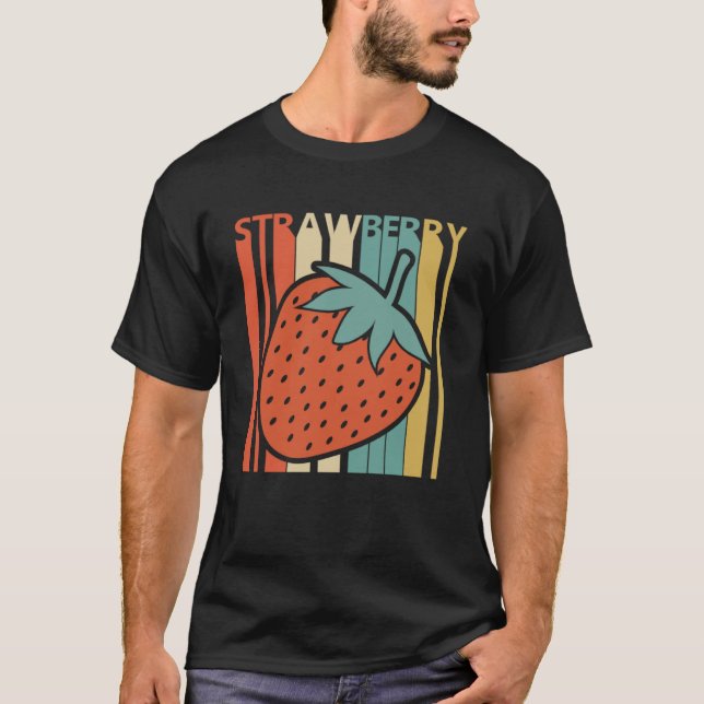T-shirt Style vintage Fruit aux fraises (Devant)