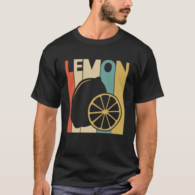 T-shirt Style vintage Fruit de citron (Devant)