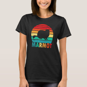 T-shirt Style vintage Marmot Silhouet Tee Love Animaux Sp