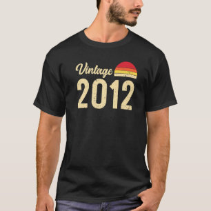 T-shirt Style vintage Né En 2012 T Shirts Retro 10th Bir