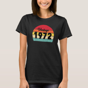 T-shirt Style Vintage rétro 1972 Célébrer 50e anniversaire