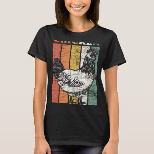 T-shirt Style Vintage Rétro Agritourisme d'élevage poulet
