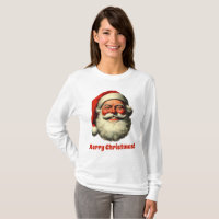 Style Vintage rétro Père Noël souriant
