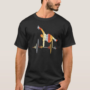 T-shirt Style vintage Retro Retro Carrelage de coeur