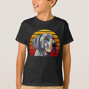 T-shirt Style vintage Retro Sunset Great Dane