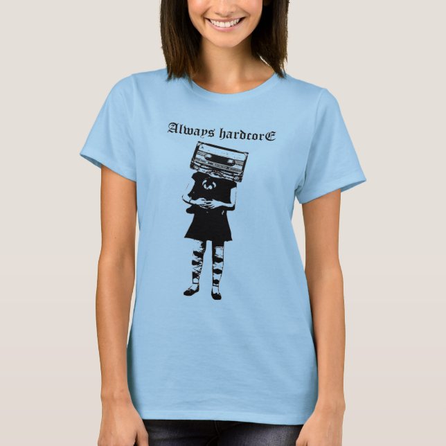 T-shirt style vintage toujours rigide blanc fin (Devant)
