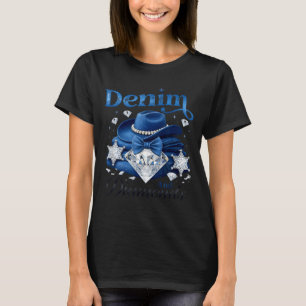 T-shirt Style western cowgirl glamour denim et diamants po