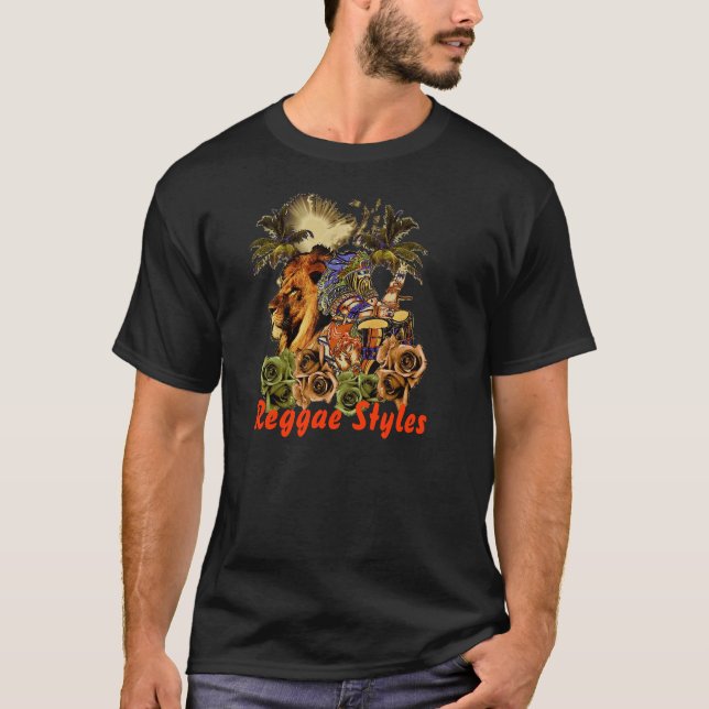 T-shirt Styles de reggae (Devant)