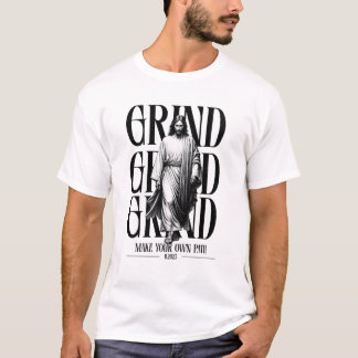 T-shirt StyleSpeak Tees | T-S Marron Géométrique Nom Perso