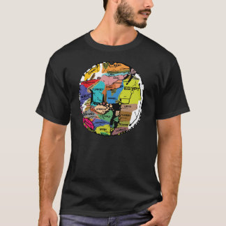 T-shirt stylisé de carte de Hereford