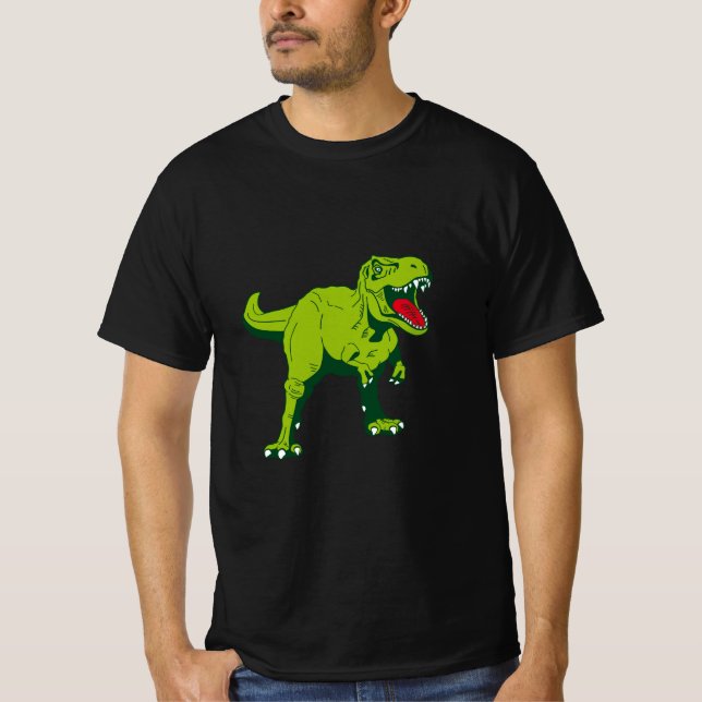 T-shirt stylisé Man tyrannosaurus rex (Devant)