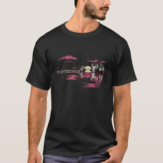 T-shirt Stylish guitar city graphic