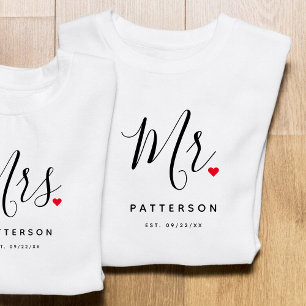 T-shirt Stylish Mr Custom Nom et Mariage de date