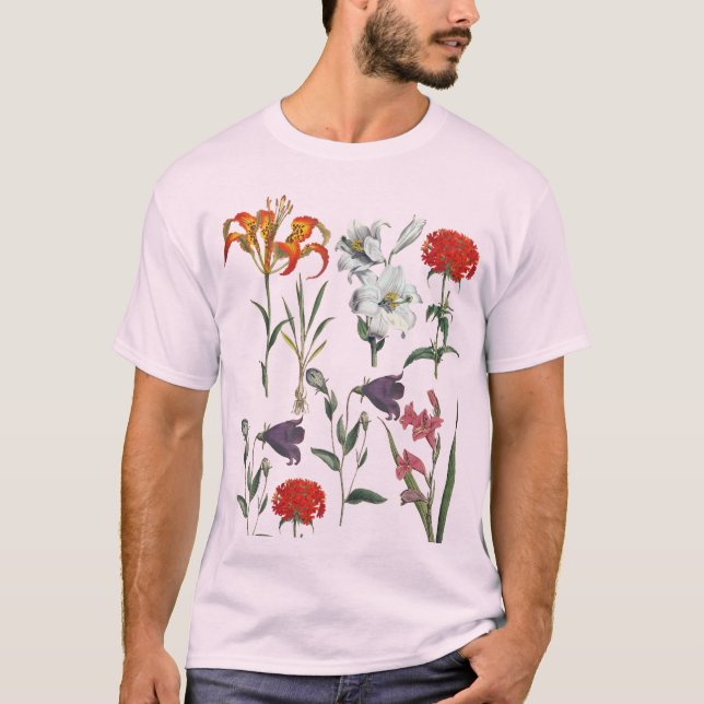 T-SHIRT STYLISH RETRO FLORAL (Devant)