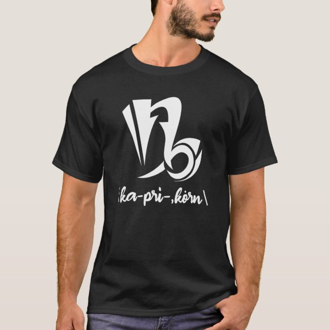 T-shirt Stylish Saying Capricorn Zodiac Astronomy Horoscop (Devant)