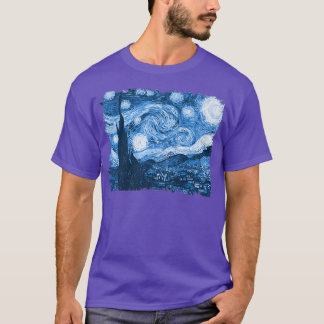 T-shirt Stylish Vintage Art Starry Night Van Gogh Classic 