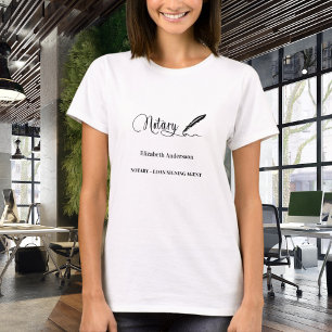 T-shirt Stylo de l'agent de signature de prêt notaire