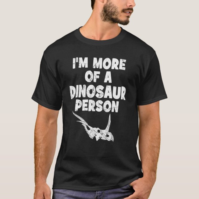 T-shirt Styracosaurus Fossile Crâne Dinosaure os (Devant)