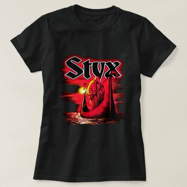T-shirt Styx Band Retro Aesthetic Fan Art Design (Design devant)