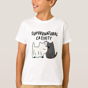 T-shirt Su-purr-naturelle Cativité Funny Cat Pun