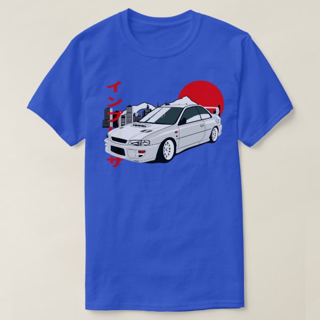T-shirt Subaru Impreza GC8 Style rétro (Design devant)