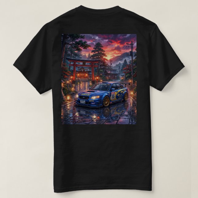 T-shirt Subaru Legacy Touring Car (Design dos)