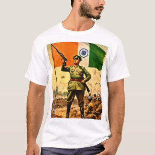 T-shirt "Subash Chandra Bose : guerrier de la liberté"