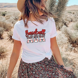 T-shirt Sublimation De La Mama De Baseball, Baseball